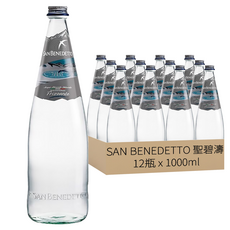 SAN BENEDETTO 聖碧濤 義大利天然礦泉水, 1000ml, 12瓶