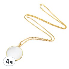 Dr.菲利斯J 年長者閱讀便攜式放大鏡項鍊 金色, 4個, 單一商品