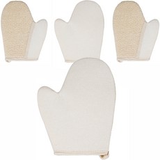 Saenghwalgongsik 去角質搓澡手套, 白色, 4個, 1件