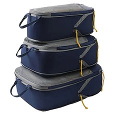 TAILI 太力 撞色旅行雙層壓縮收納3件組