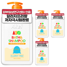 AKei. Ato沐浴洗髮精, 1.1L, 4瓶