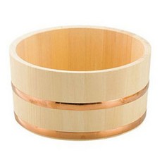 Yamako扁柏木銅製沐浴籃, 1個