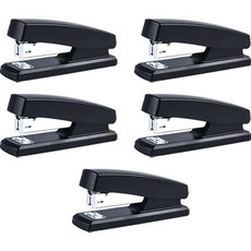 優良選品 簡約辦公用品 釘書機, 黑色, 5個