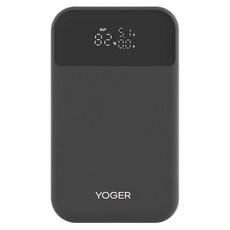 요거 33W PPS LCD 디스플레이 초고속 보조배터리 대용량 10000mAh, 블랙