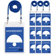 모더너리 미디어 목걸이 명찰, 블루, 10개