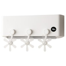 Cocoroi 無動力冷氣導風板 空氣循環扇, 3個, 白色