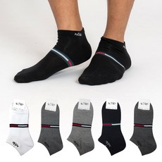 에이원패션 남성용 실속형 패션 캐주얼 스니커즈 양말 5종 세트 A060