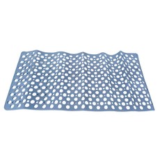 WE CHAMP TPE圓圈衛浴防滑墊, 88 x 40cm, 藍色, 1個