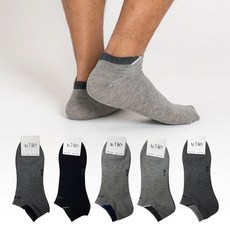 에이원패션 남성용 실속형 패션 캐주얼 스니커즈 양말 5종 세트 A063