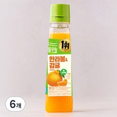풀무원 리얼과일 한라봉 감귤 드레싱, 240g, 6개