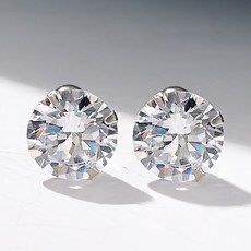 noid-b 2件一對 925純銀 方晶鋯石 基本款耳環 5mm