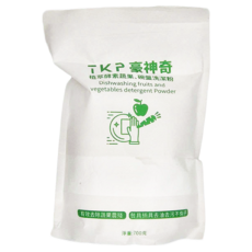 TKP植萃酵素 蔬果清潔粉 補充包, 有效去除蔬果農殘 餐具鍋具去油去汙不傷手, 700g, 1包