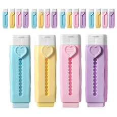 2Youngdesign 愛心滑動橡皮擦4件組, 混合顏色, 5套