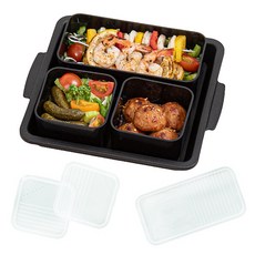 裝飾減肥單人獨食餐具組, 沙黑色, 1套