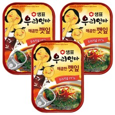 샘표 우리엄마 매콤한 깻잎, 70g, 3개