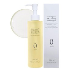 [비건뷰티] 누니 스노우 아쿠아 제로 라하 토닝 클렌징 오일, 200ml, 1개