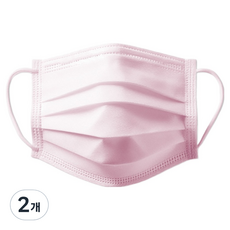 haha DISPOSABLE MASK 一次性成人用大型, 2個, 30入, 粉紅色