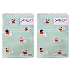 Flyingwhales 蠟筆小新 5 A4 類索引夾, 小白和小新, 2本