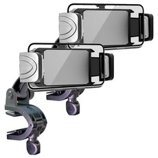 COSY 車輛用一鍵智慧型手機儀表板支架, 黑色, 2個