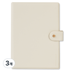 리코즈 A5 아카이브 바인더 커버 6공, 바닐라, 3개