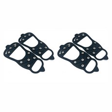 Hardison都市型8針城市雪地防滑鞋 双腳 2組, 黑色, 8齒型冰爪鞋套雙腳組