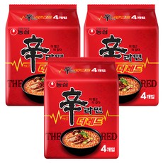 신라면 더 레드 125g, 12개