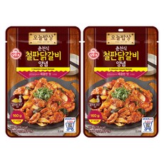 OTTOGI 不倒翁 春川鐵板炒雞排調味醬料, 160g, 2個