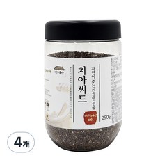 건강곡간 치아씨드 통, 250g, 4개