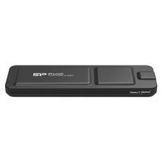 Silicon Power 廣穎電通 高速外接式固態硬碟 薄輕巧行動式硬碟 PX10, 1TB, 黑色