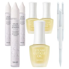 BANDI NAILS 美甲SPA 3步驟指緣護理套組 去除液 15ml + 推棒筆 + 指緣油 7ml 套組, 3個