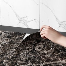 O.Laple 大理石紋大理石壁貼, 黑色