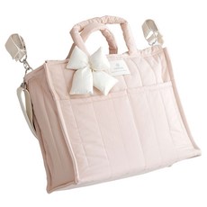 Ymmama Big Yum Bag 方形鋪棉尿布包, 粉紅色