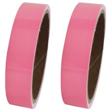 迪特里 夜間釣魚 自行車反光螢光膠帶, 2個, 粉紅色