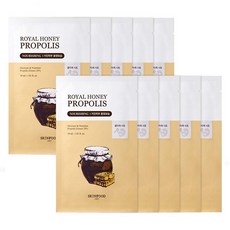 SKINFOOD 皇家蜂蜜蜂膠保濕滋養面膜, 1片, 10片