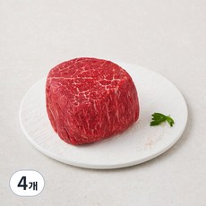 본고기 한우 1등급 안심 구이용 (냉장), 200g, 4개