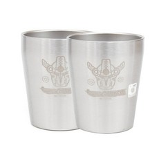 Hello CARBOT 衝鋒戰士 不鏽鋼水杯, 單色, 2個