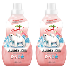 RedRoot 嬰兒洗衣粉甜蜜花香 1L, 2個