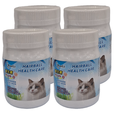 BaeLi 百粒 高纖貓草化毛粉 - HAIRBALL HEALTH CARE 改善大便型態, 腸胃健康/化毛, 4罐