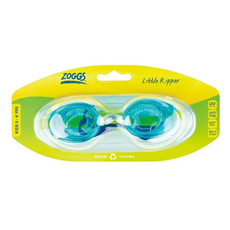 ZOGGS 兒童用 霹靂小海豹入門泳鏡 防霧 抗紫外線UV400, 藍綠, 1個