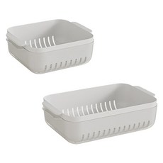 Market Pio 長方形雙層瀝水籃 2件組, 1套, 類型1