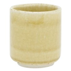 美濃燒 CHIPS Heuge 日式茶杯 陶瓷 日本製 200ml 7x8cm, 黃瀨戶 黃, 1個