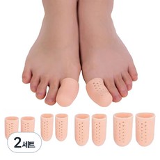 腳趾保護矽膠指套 4種 x 2入組, 2套