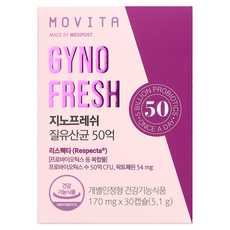 gyno-fresh 女性私密護理益生菌膠囊, 30顆, 5.2g, 1盒