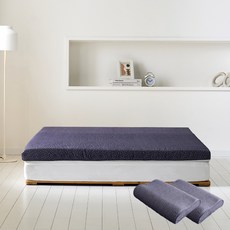 내추럴슬립 라텍스 매트리스 베개세트 5cm, 마크네이비