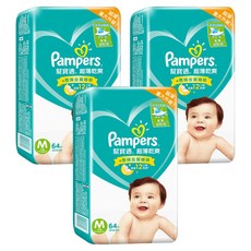 Pampers 幫寶適 台灣公司貨 超薄乾爽 黏貼型尿布 6~11kg, M, 192片