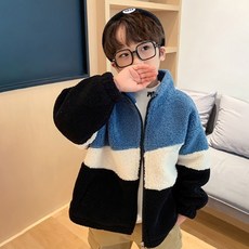 Starbean 男童休閒彩色羊羔絨刷毛外套