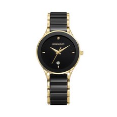 ROMANSON 女用 Lumiere 陶瓷鑽石腕錶 RWTMKL3BS700CSBK0 + 禮品包裝