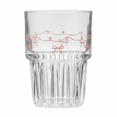 WORTH IT 渥思 韓系蝴蝶結玻璃杯, 透明色, 260ml, 1個