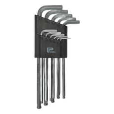 PANRICO 百利世 球型六角扳手11件組 - 高扭力, 高韌性, 耐磨耗，使用壽命長 - 附膠套-易於收納, 1組