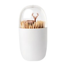 QUALy 牙籤罐 95 x 50 x 50mm, 草原馴鹿, 1個